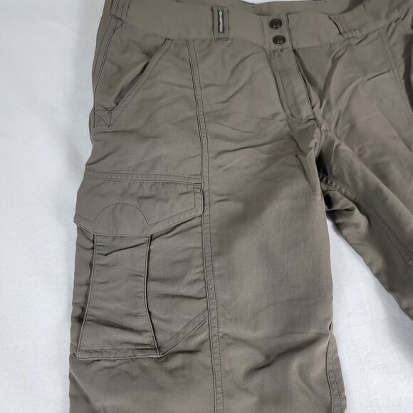 ExOfficio Insect Shield technology Olive Green Women's Cargo Pants Size 10 - Picture 3 of 8